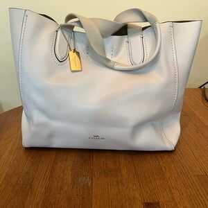 Coach chalk pebbles leather Derby tote